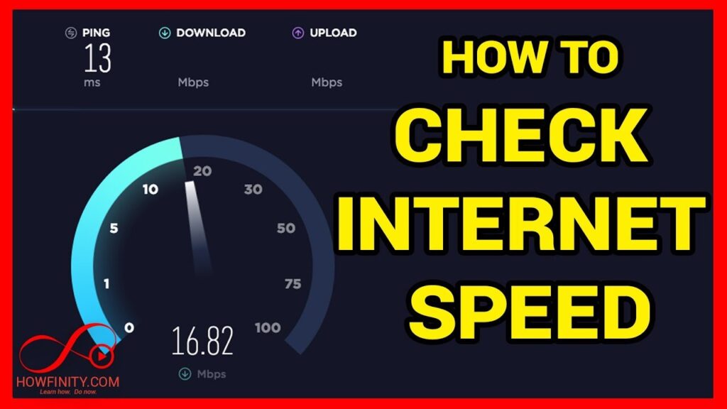 how to check your internet speed of internet